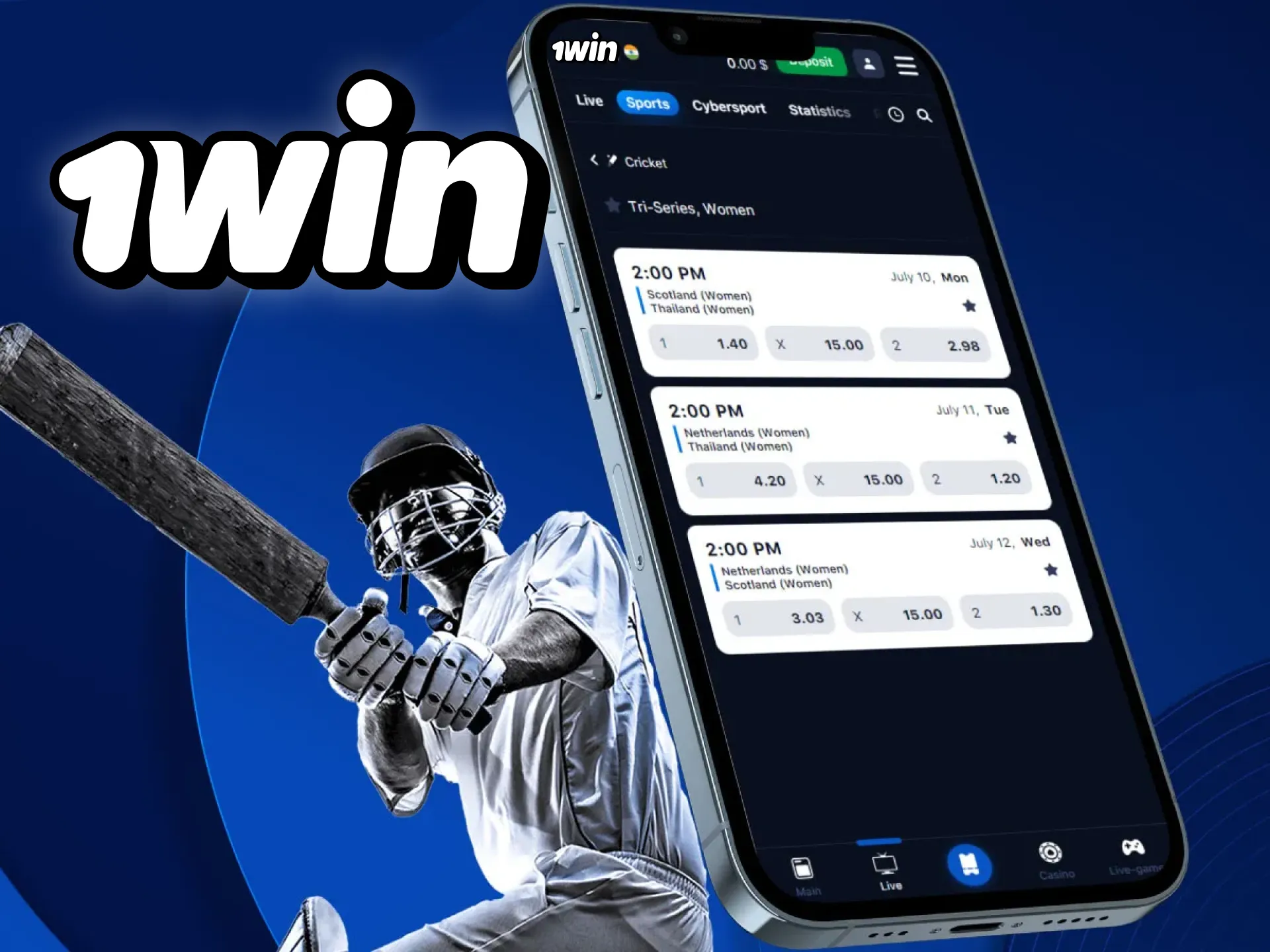 जब भी आप चाहें क्रिकेट पर दांव लगाने के लिए अपने स्मार्टफोन पर 1win ऐप इंस्टॉल करें।