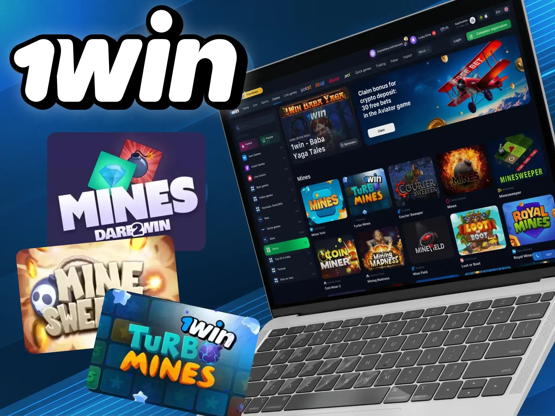 1win ऑनलाइन कैसीनो में सबसे लोकप्रिय खान खेल चुनें।