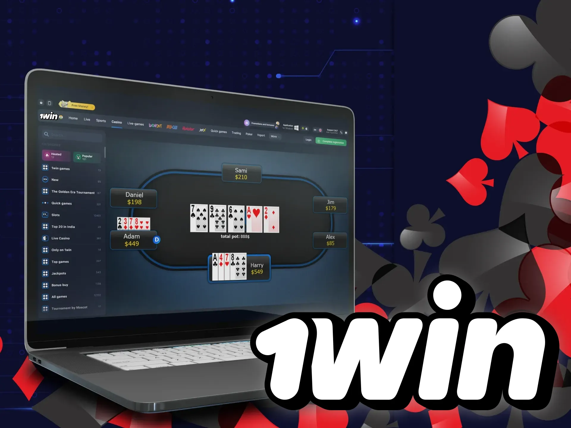 1win कैसीनो में पोकर के ओमाहा संस्करण खेलकर पैसे कमाएँ।