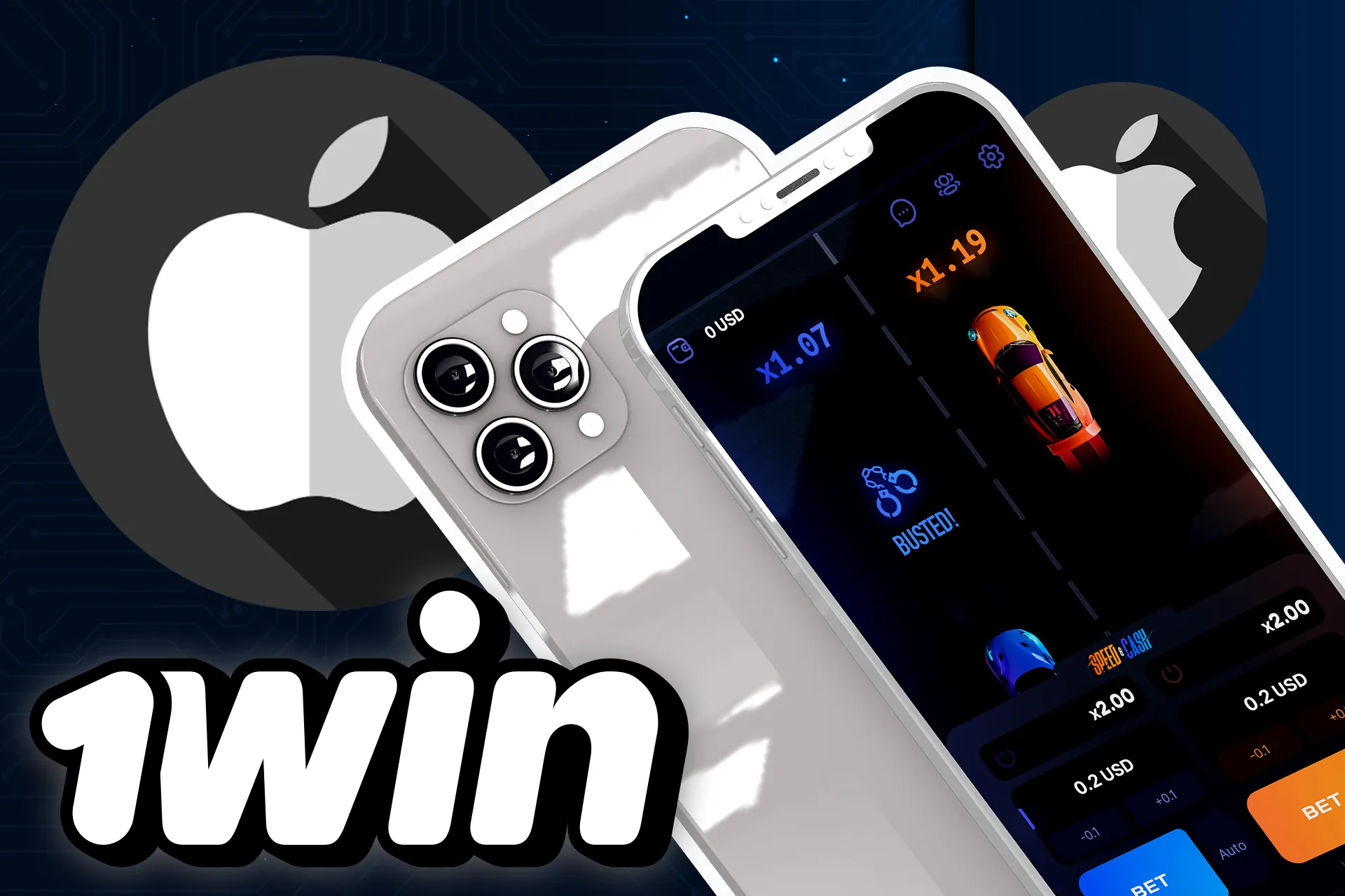 अपने iPhone पर 1win ऐप इंस्टॉल करें और स्पीड और कैश खेलें।