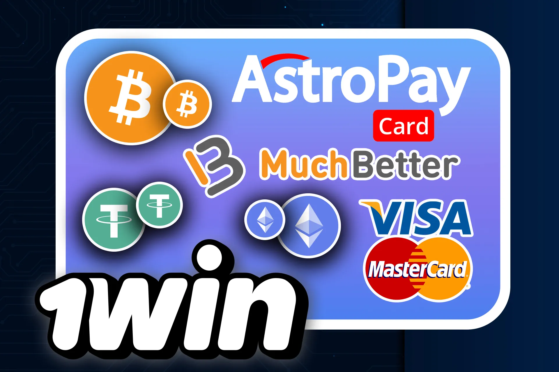 1win वेबसाइट पर जमा और निकासी करने के लिए बहुत सारी भुगतान विधियां हैं।