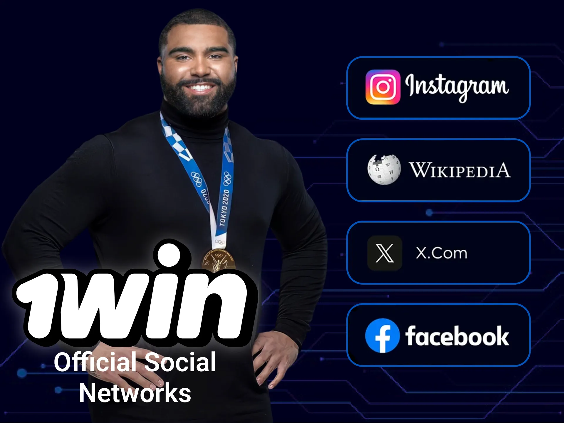 Stay updated with the latest news and follow the official social networks of Gable Steveson for 1win updates.